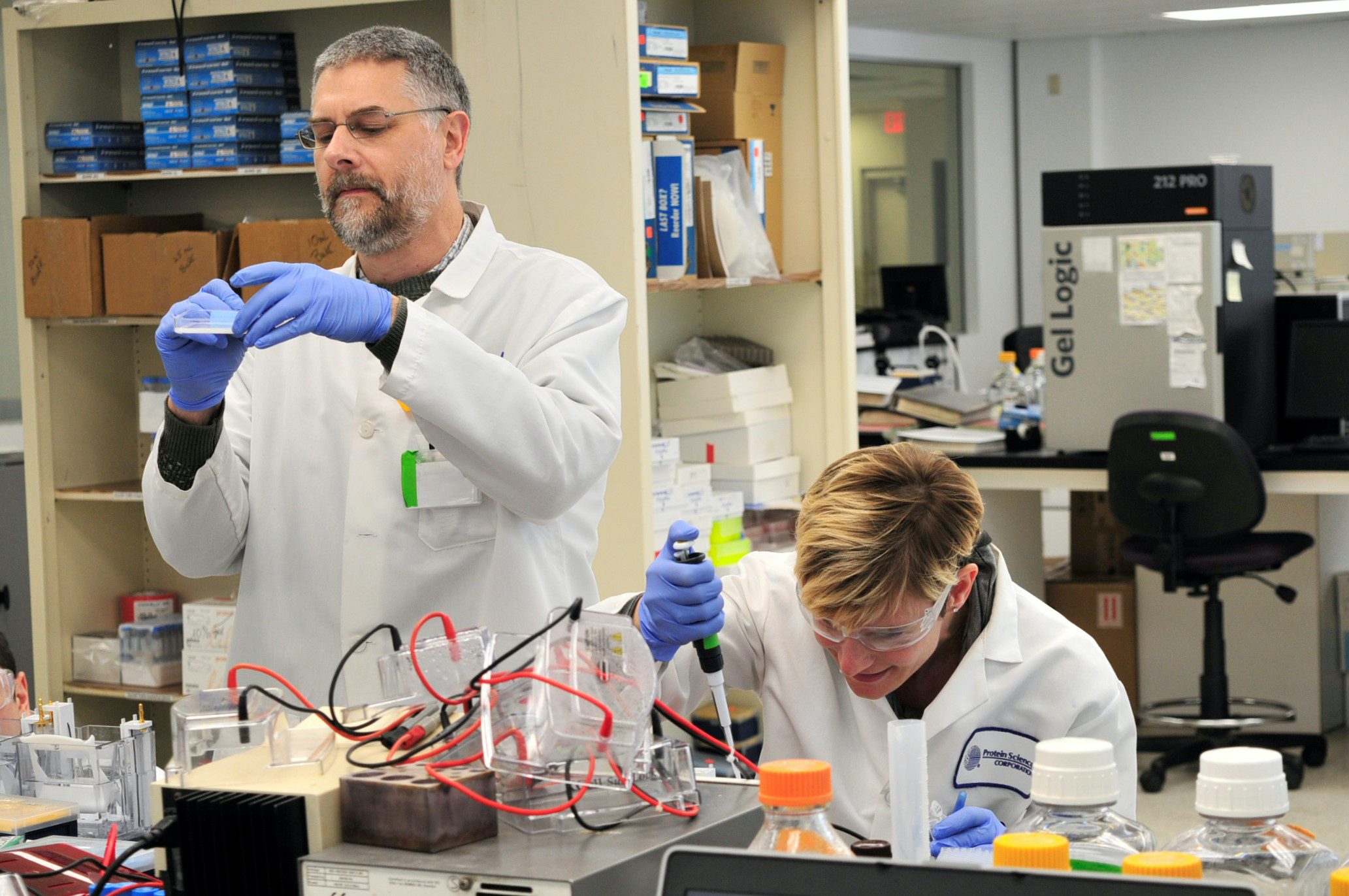 Sanofi researchers in the lab